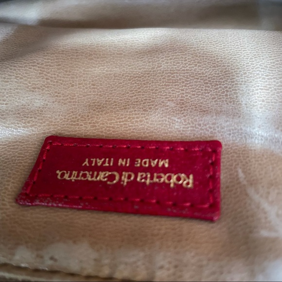 Roberta Di Camerino canvas Tote Round Red Handle - Picture 4 of 6